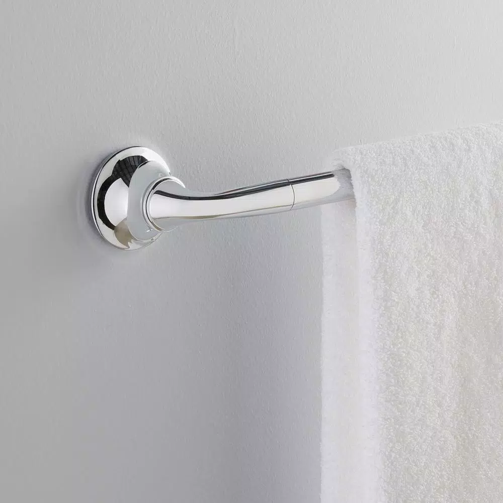 Kohler Forte Sculpted 24 in. Single Towel Bar, Polished Chrome