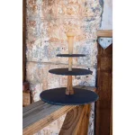 Boska 3-Tier Slate and Oak Cheese Party Tower Serving Tray thumbnail 5