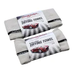 Barrett-Jackson Waffle Weave Drying Towel Kit - 2 Piece Car Care Set thumbnail 1