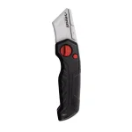 Husky Folding Utility Knife with Die-Cast Aluminum Handle and Carbon Steel Blades thumbnail 2