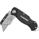 Husky 2-Piece Folding Lock-Back Utility Knife Set with 10 Blades thumbnail 1