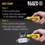 Klein Tools 3-Piece Electrical Tool Set with Non-Contact Voltage Tester, Multi-Bit Screwdriver and Wire Stripper thumbnail 3