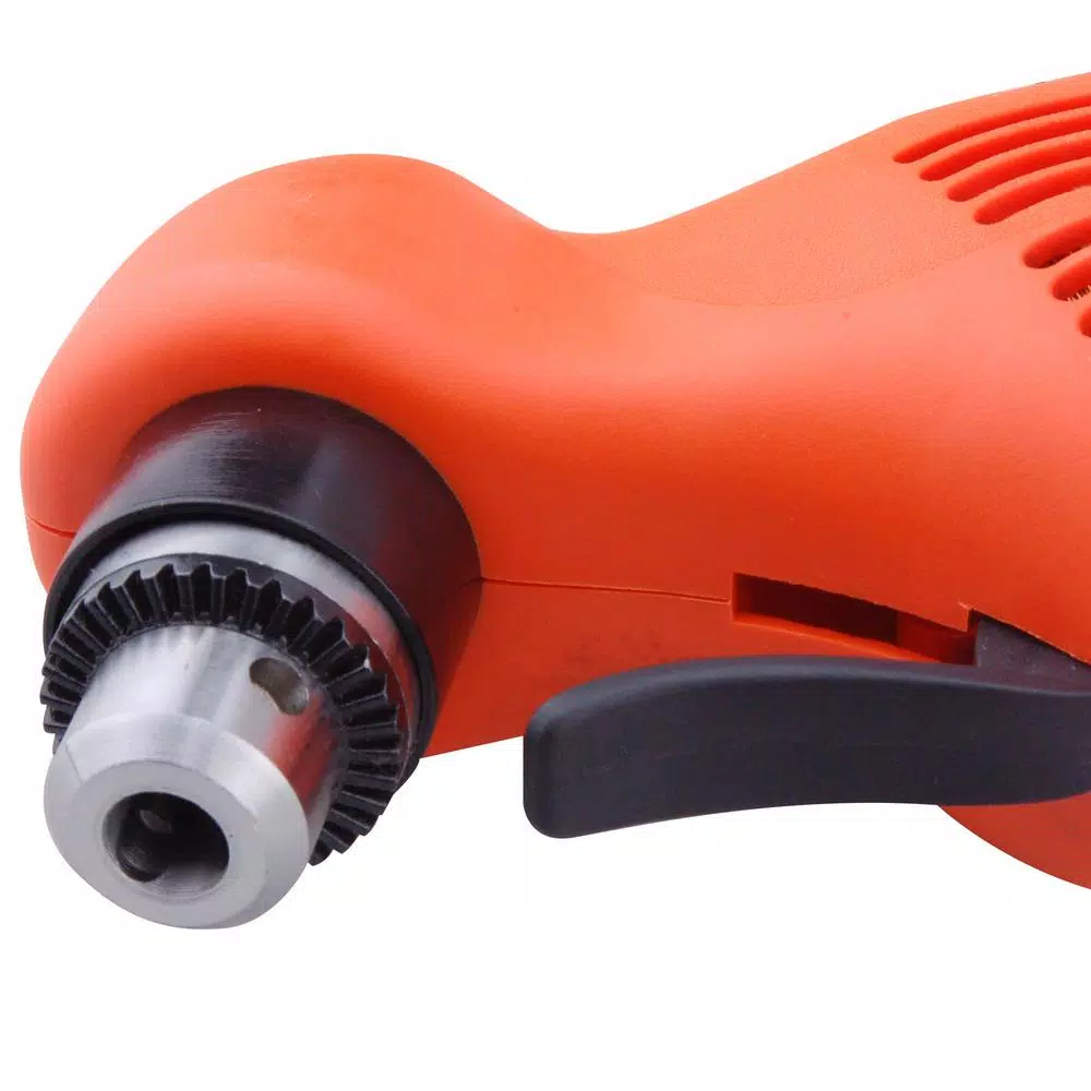 Steel Core 3/8 in. Corded Right Angle Drill, 3.8 Amp, Variable Speed Reversible