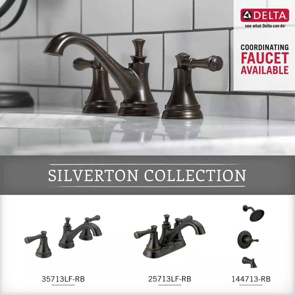 Delta Silverton 24 in. Towel Bar in Venetian Bronze, Mid-Century Style