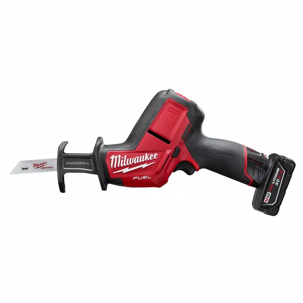 Milwaukee M12 FUEL 12V Brushless Cordless HACKZALL Reciprocating Saw & Right Angle Drill Kit