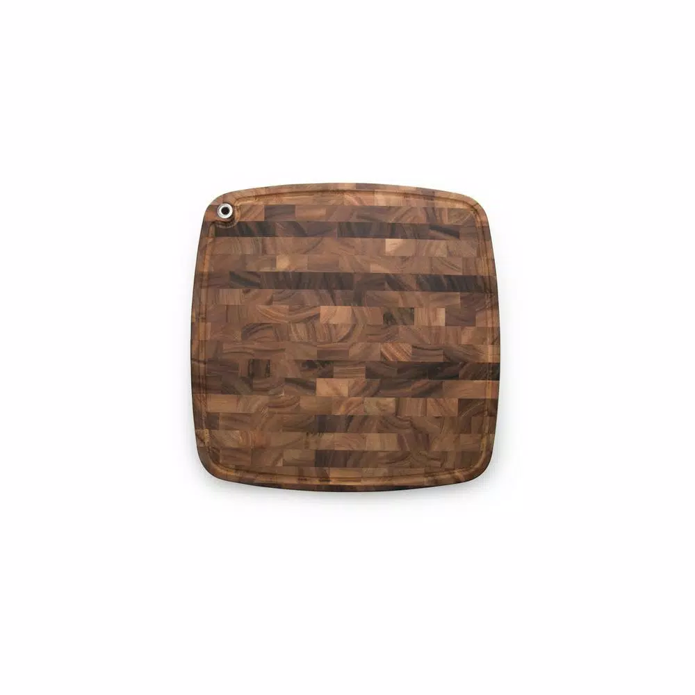 Ironwood Carolina Acacia Wood End Grain Cutting Board, 18 x 18 x 3 in