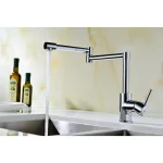ANZZI Manis Series Deck-Mounted Pot Filler, Polished Chrome thumbnail 5