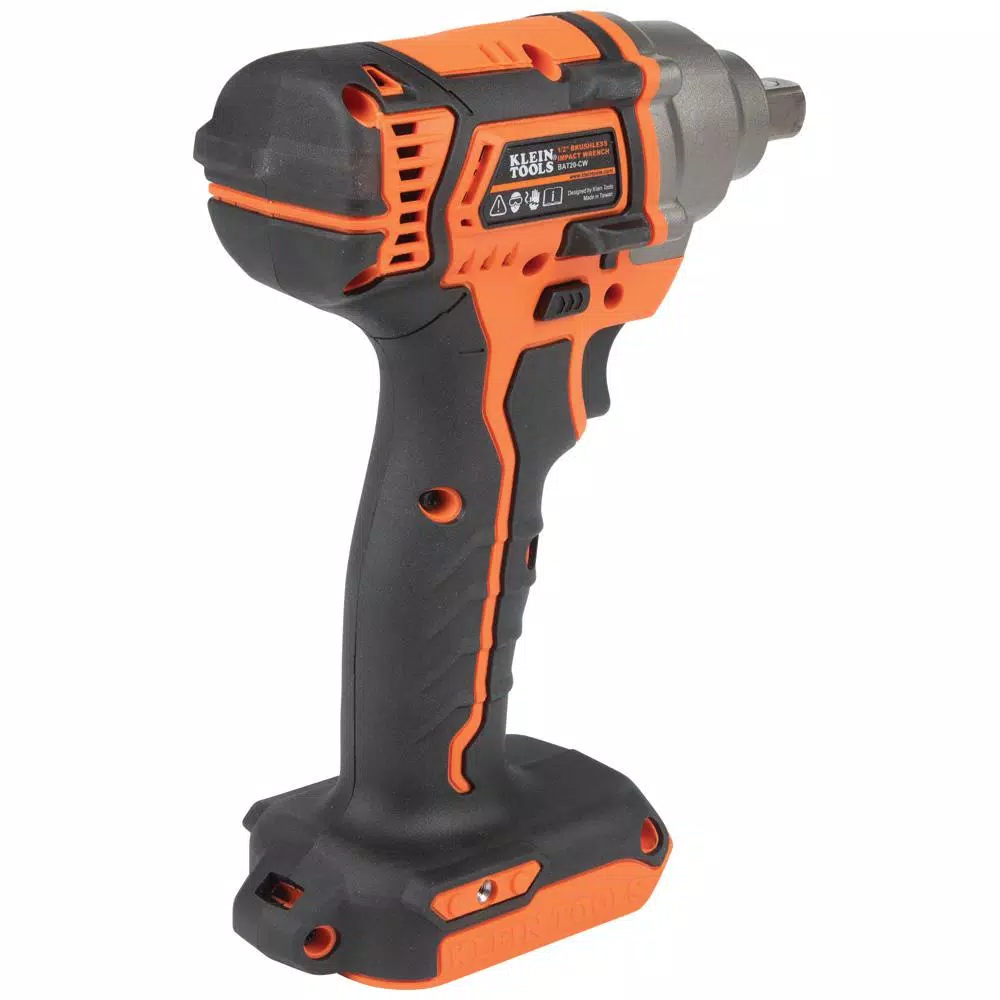 Klein Tools 1/2 in. Compact Impact Wrench, 210 ft-lbs Max Torque, 20V Cordless (Tool Only)