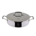 Saveur Selects 5 qt. Tri-Ply Stainless Steel Saute Pan with Lid thumbnail 1