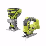 RYOBI 18V ONE+ Cordless Fixed Base Trim Router and Orbital Jig Saw Combo Kit (Tools Only) thumbnail 1