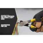 Southwire 8 in. High-Leverage Angled Head Diagonal Cutting Pliers with Dipped Handles thumbnail 5