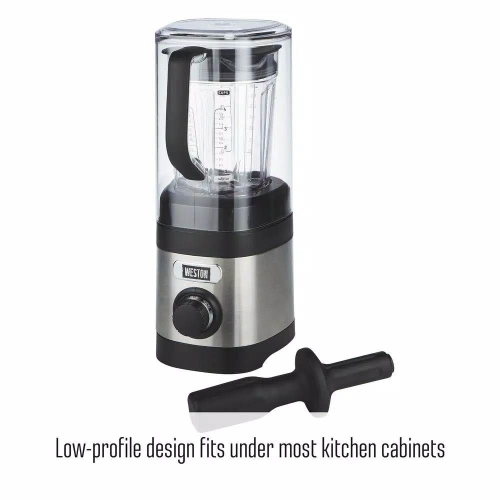 Weston Pro Series 32 oz. 11-Speed Stainless Steel Blender with Sound Shield