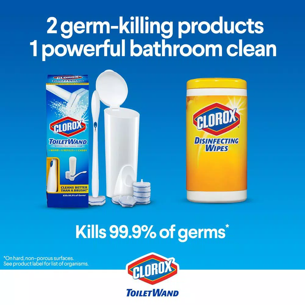 Clorox ToiletWand Disinfecting Toilet Bowl Cleaner Refill Pads, 20-Count