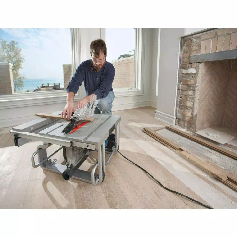 Bosch 10 in. Corded Portable Table Saw, 15 Amp, 4 HP with Smart Guard System