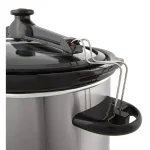 Elite Platinum 8.5 Qt. Stainless Steel Slow Cooker with Locking Lid and Silicone Gasket Seal thumbnail 2
