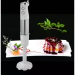 Ovente 6-Speed Hand Blender Potato Masher Attachment, White thumbnail 4