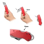 Stalwart Retractable Aluminum Utility Knife Set with 10 Replacement Blades, 2-Pack thumbnail 3
