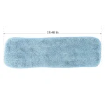 Zwipes 18 in. Microfiber Wet/Dry Flat Mop Pad Refills, Blue (3-Pack) thumbnail 6