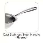 Tramontina Gourmet Prima 10 in. Stainless Steel Tri-Ply Frying Pan thumbnail 3