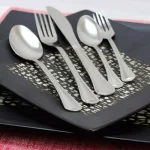 Gibson Home South Bay 65-Piece Stainless Steel Flatware Set with Wire Caddy, Service for 8 thumbnail 3