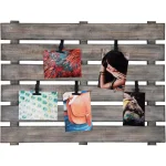 Pinnacle Burnes of Boston 22.25 x 30 in. Distressed Wood Pallet Photo Clip Frame thumbnail 3