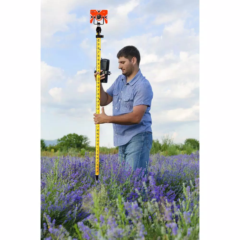 AdirPro 6 ft. Aluminum 3-Position Snap-Lock Rover Telescoping Rod, Yellow