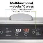 Hamilton Beach 1800W Digital Air Fryer Toaster Oven, 6-Slice, Black thumbnail 3