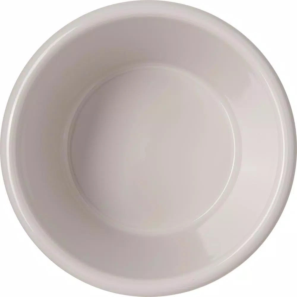 Carlisle SAN Plastic Smooth Sided 6 oz. Ramekins - White Condiment Servers (Case of 48)
