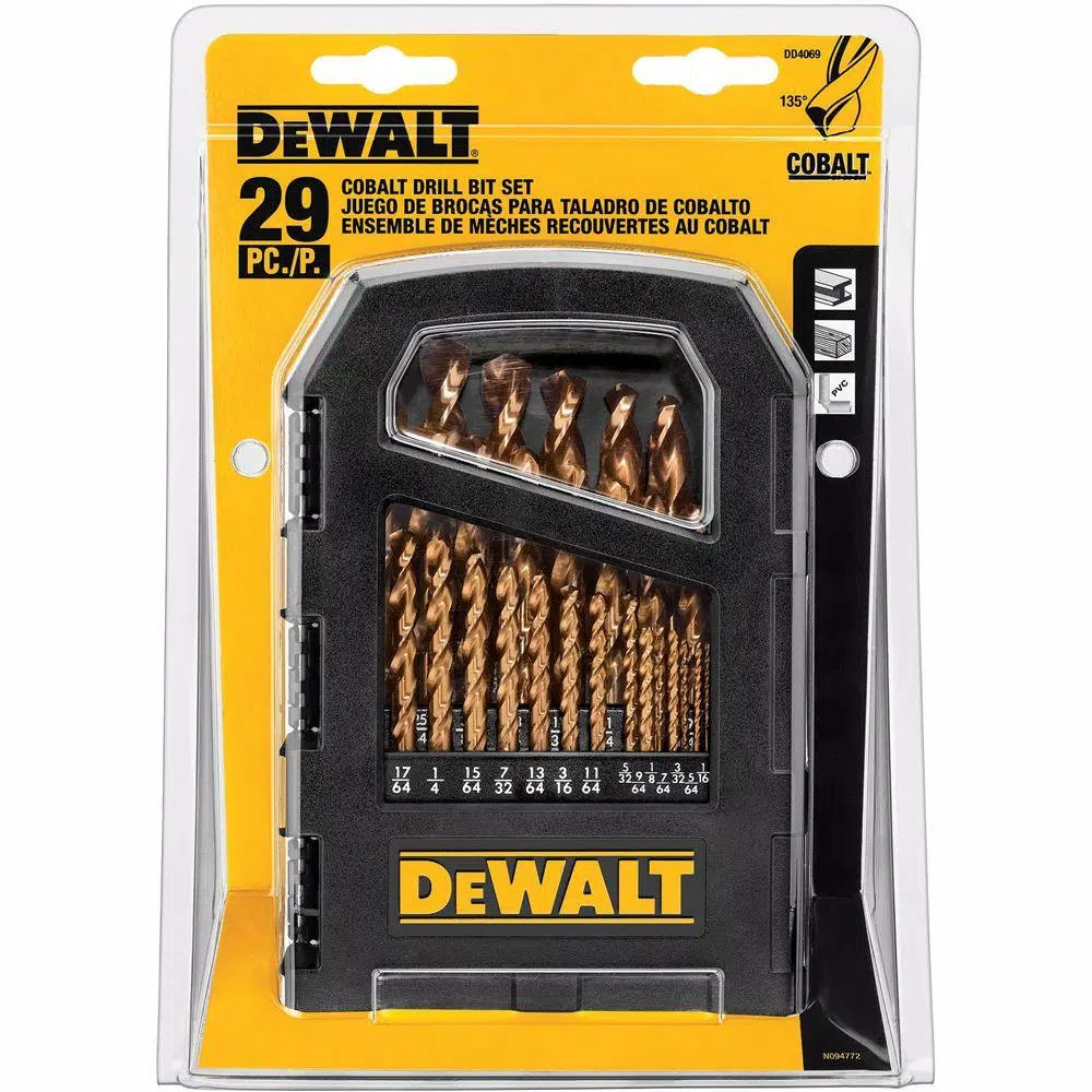 DEWALT Cobalt 29-Piece Twist Drill Bit Set