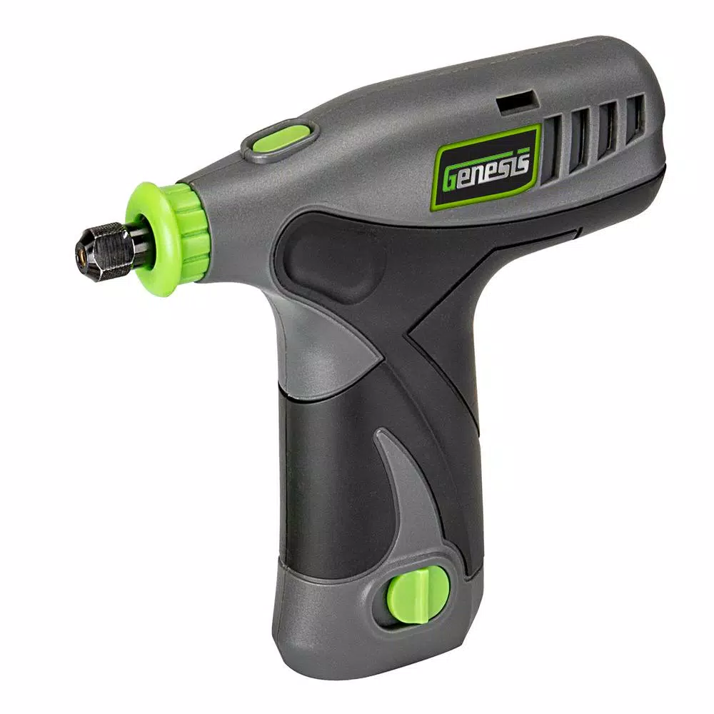Genesis 8V Cordless Variable Speed Rotary Tool Kit with 65-Piece Accessory Set