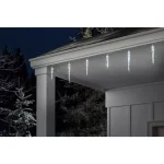 LightShow 48-Light White Shooting Star Icicle LED String Light, 7 ft Outdoor Holiday Decor thumbnail 2