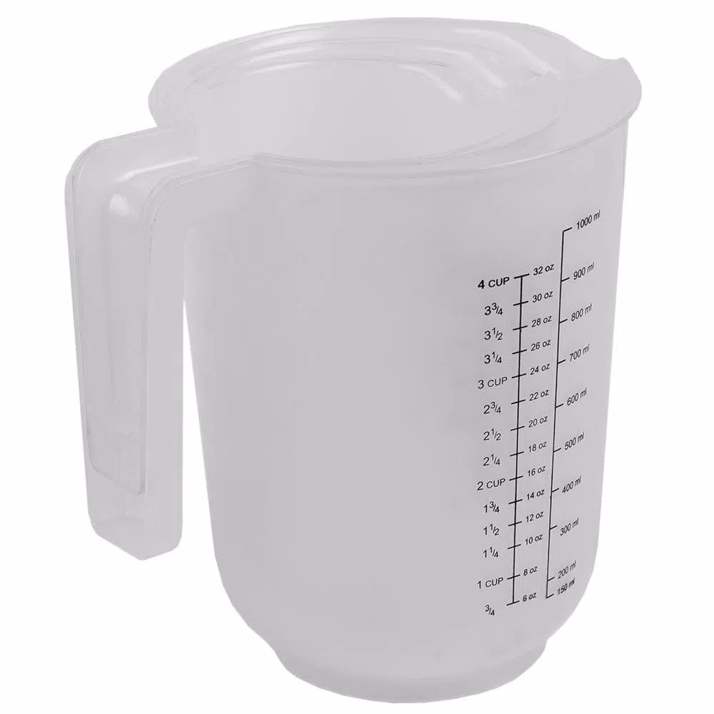 Unbranded Precise Pour 3-Piece Clear Plastic Measuring Cup Set - 1, 2, and 4 Cup Sizes