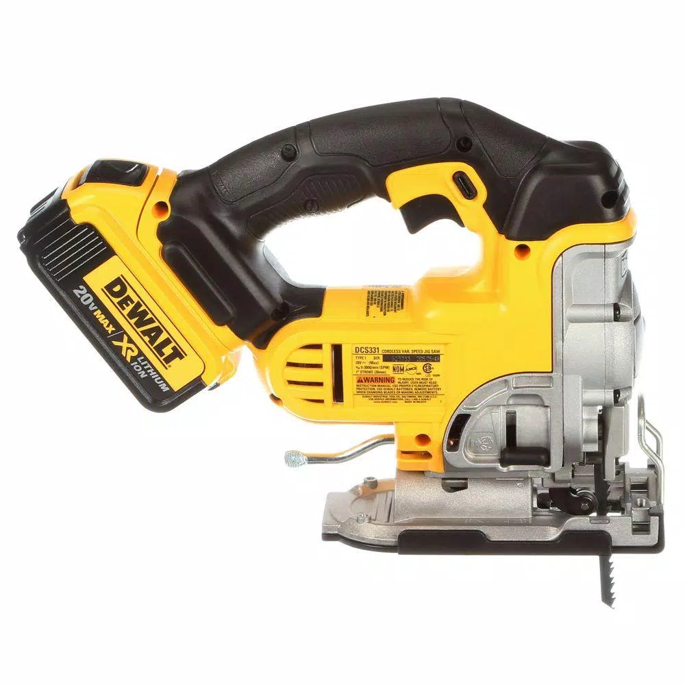 DEWALT 20V MAX Cordless Jig Saw Kit with 4.0 Ah Battery and Fast Charger
