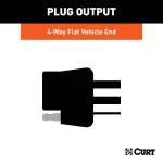 CURT Custom RV Wiring Harness Add-On with 4-Way Flat Connector thumbnail 2