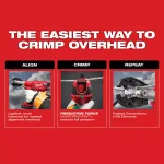 Milwaukee M18 FORCE LOGIC 6-Ton Pistol Utility Crimper, 18V Cordless (Tool-Only) thumbnail 6