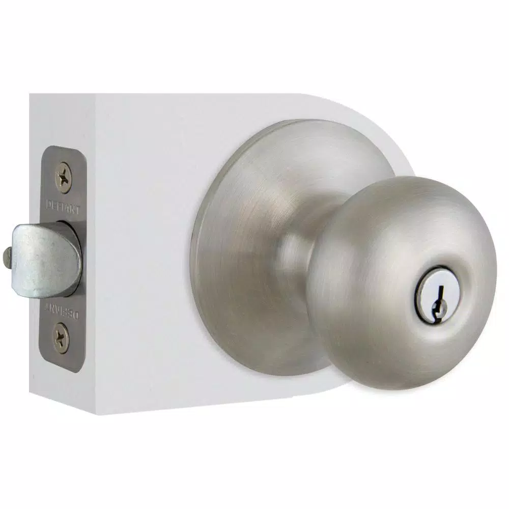Defiant Berwick Stainless Steel Keyed Entry Door Knob, ANSI Grade 3
