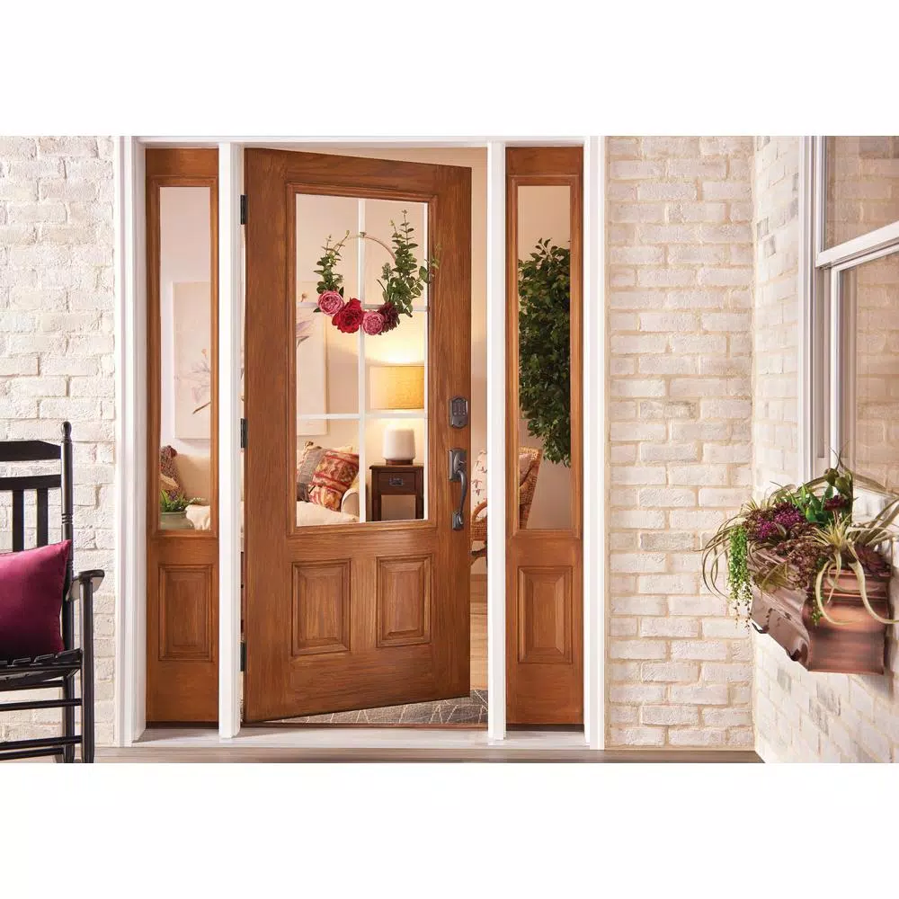 Schlage Encode Smart WiFi Door Lock with Alarm and Accent Lever Handleset, Aged Bronze