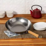 Honey-Can-Do Joyce Chen 12 in. Carbon Steel Stir-Fry Pan with Removable Birchwood Handle thumbnail 6