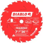 Diablo 7-1/4 in. 24-Teeth Tracking Point Framing Circular Saw Blade thumbnail 1