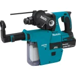 Makita 18V LXT Brushless 1 in. SDS-Plus Rotary Hammer Kit with HEPA Attachment & Bonus 1/2 in. Impact Wrench thumbnail 8