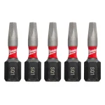 Milwaukee SHOCKWAVE 1 in. #1 Square Impact Rated Steel Insert Bits, 5-Pack thumbnail 1