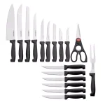 Farberware 18-Piece Tri-Star Handle Cutlery Set with Wood Block thumbnail 2