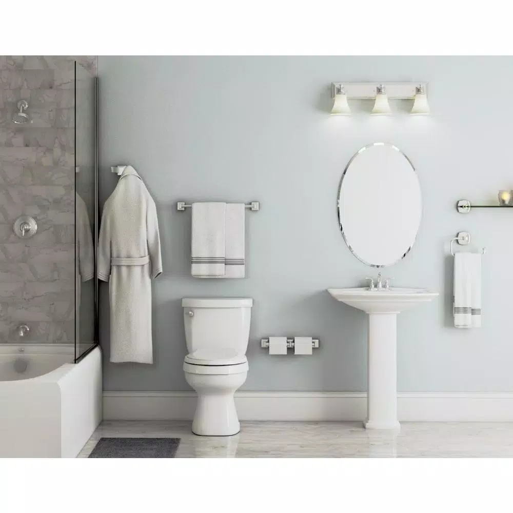 Franklin Brass Century Triple Post Toilet Paper Holder, Polished Stainless Steel