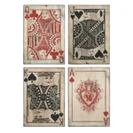 IMAX Leonato 18 in. Iron Playing Card Wall Decor Set of 4 thumbnail 1