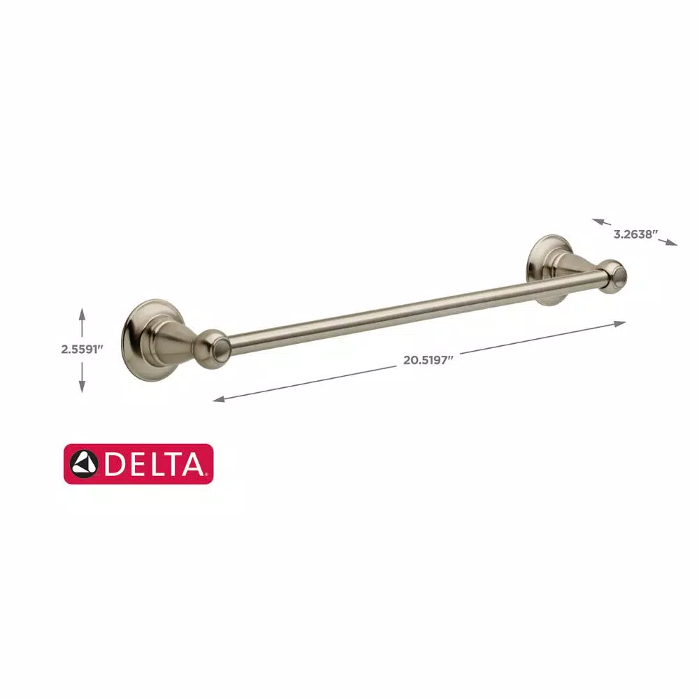 Delta Porter 18 in. Towel Bar, Brushed Nickel