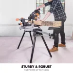 Evolution Power Tools Evolution Compact Folding Miter Saw Stand with Quick Release Mounting Brackets thumbnail 3