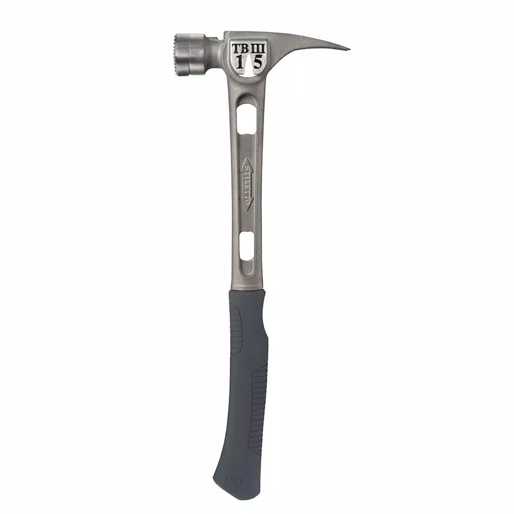 Stiletto TB3MC Ti-Bone 15 oz. Titanium Milled Face Hammer with 18 in. Curved Handle