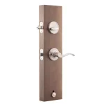 Copper Creek Colonial Handleset with Waverlie Lever Trim, Satin Stainless Steel thumbnail 4