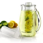 Oventes 84 fl. oz. Fruit Infuser Pitcher with Removable Fruit and Ice Rods, Non-Slip Handle thumbnail 1