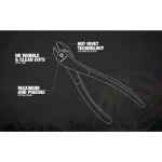 Southwire 8 in. High-Leverage Angled Head Diagonal Cutting Pliers with Dipped Handles thumbnail 4